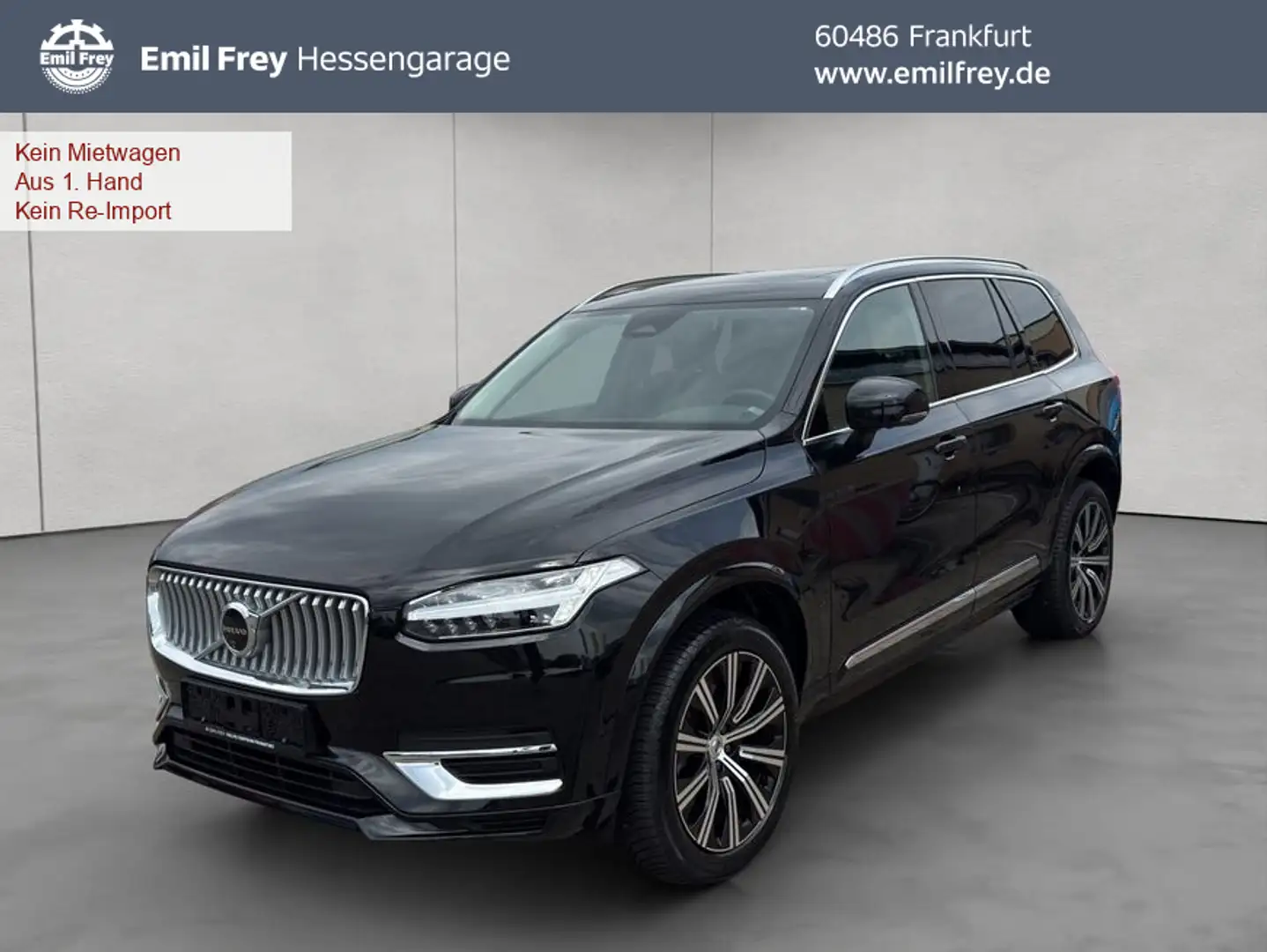 Volvo XC90 XC90 B5 AWD Plus-Bright 7S Glasd Standh 360° AHK Schwarz - 1