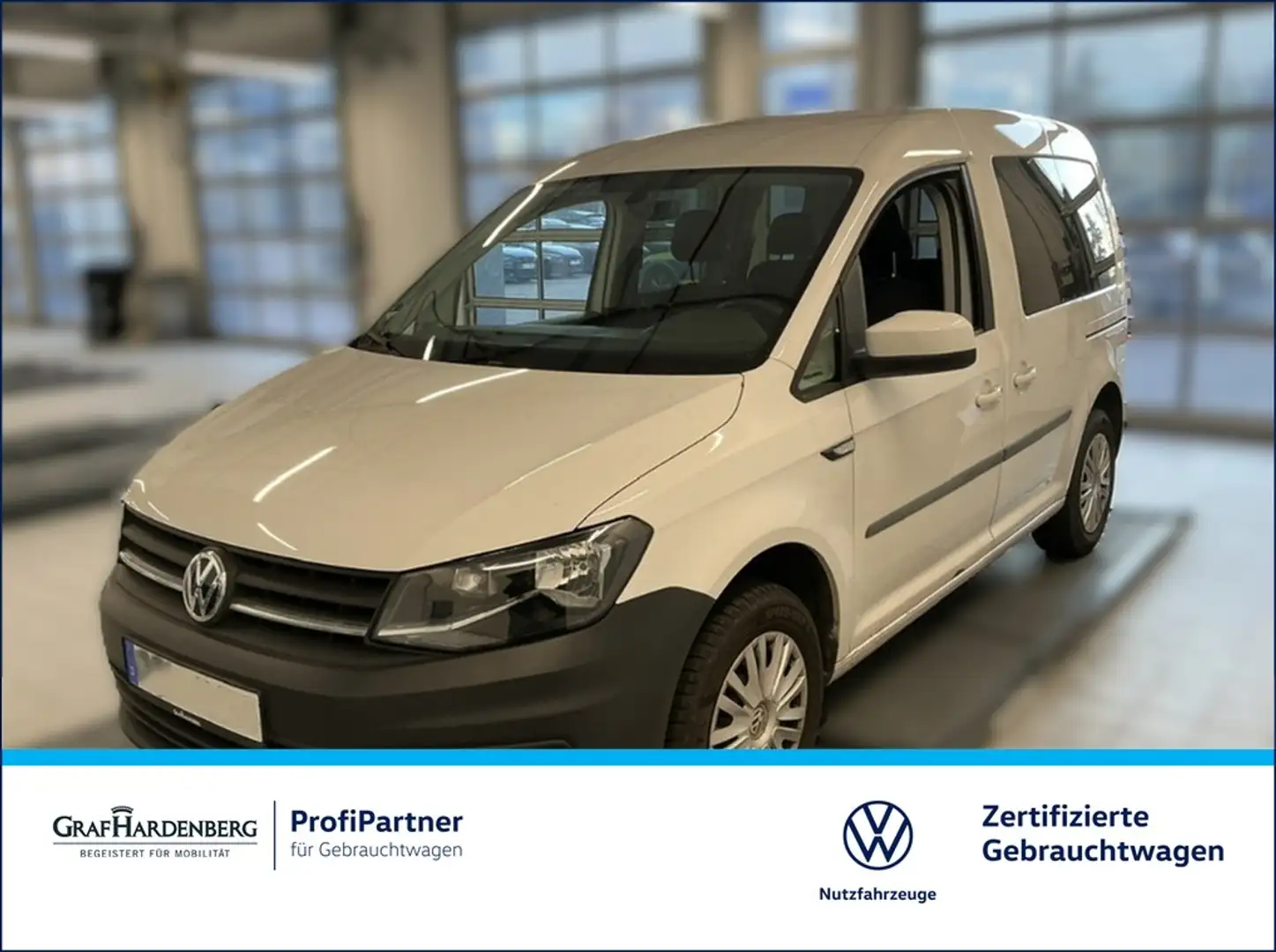 Volkswagen Caddy 2.0 TDI Trendline Einparkhilfe Navi Weiß - 1