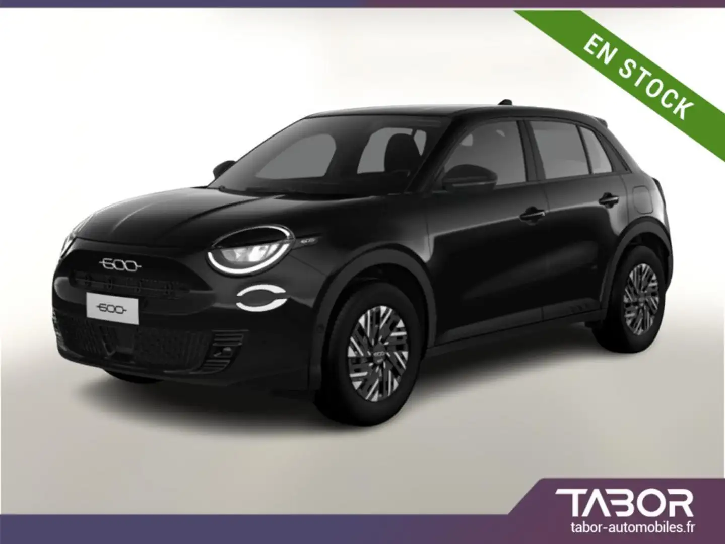 Fiat 600 600e RED LED PDC reg CarPlay 11kWOBC BT Noir - 1