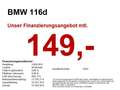 BMW 116 d Sport Line LED/NAV+/CAM/ParkAssi/TEMPO/SH Schwarz - thumbnail 1