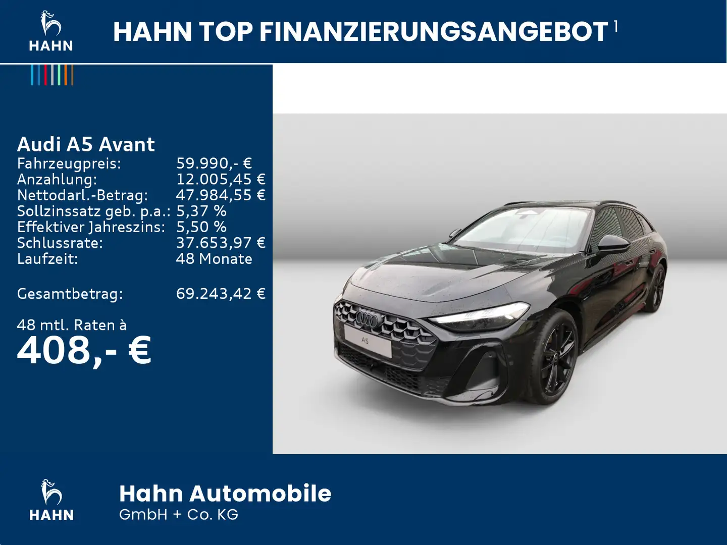 Audi A5 TFSI qu Tech plus HUD Matrix 360° B&O Schwarz - 2