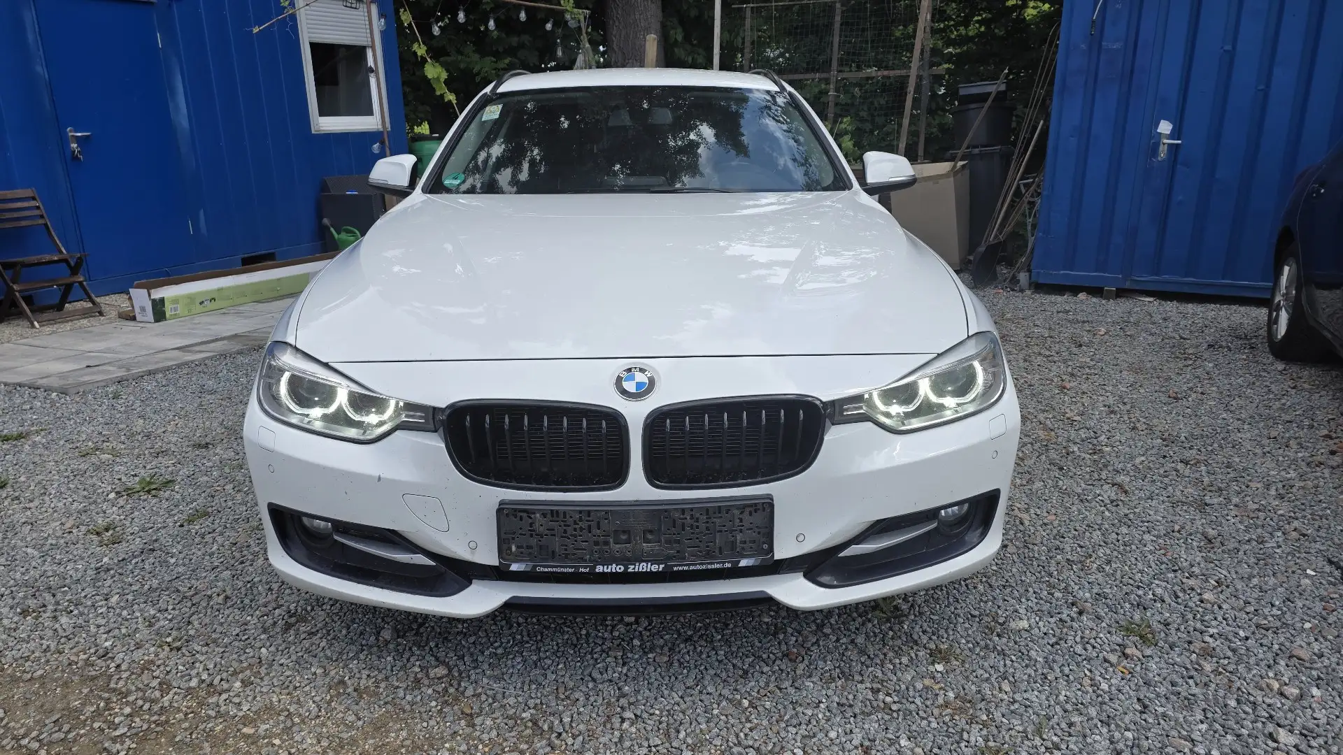 BMW 318 318 d Blanc - 1