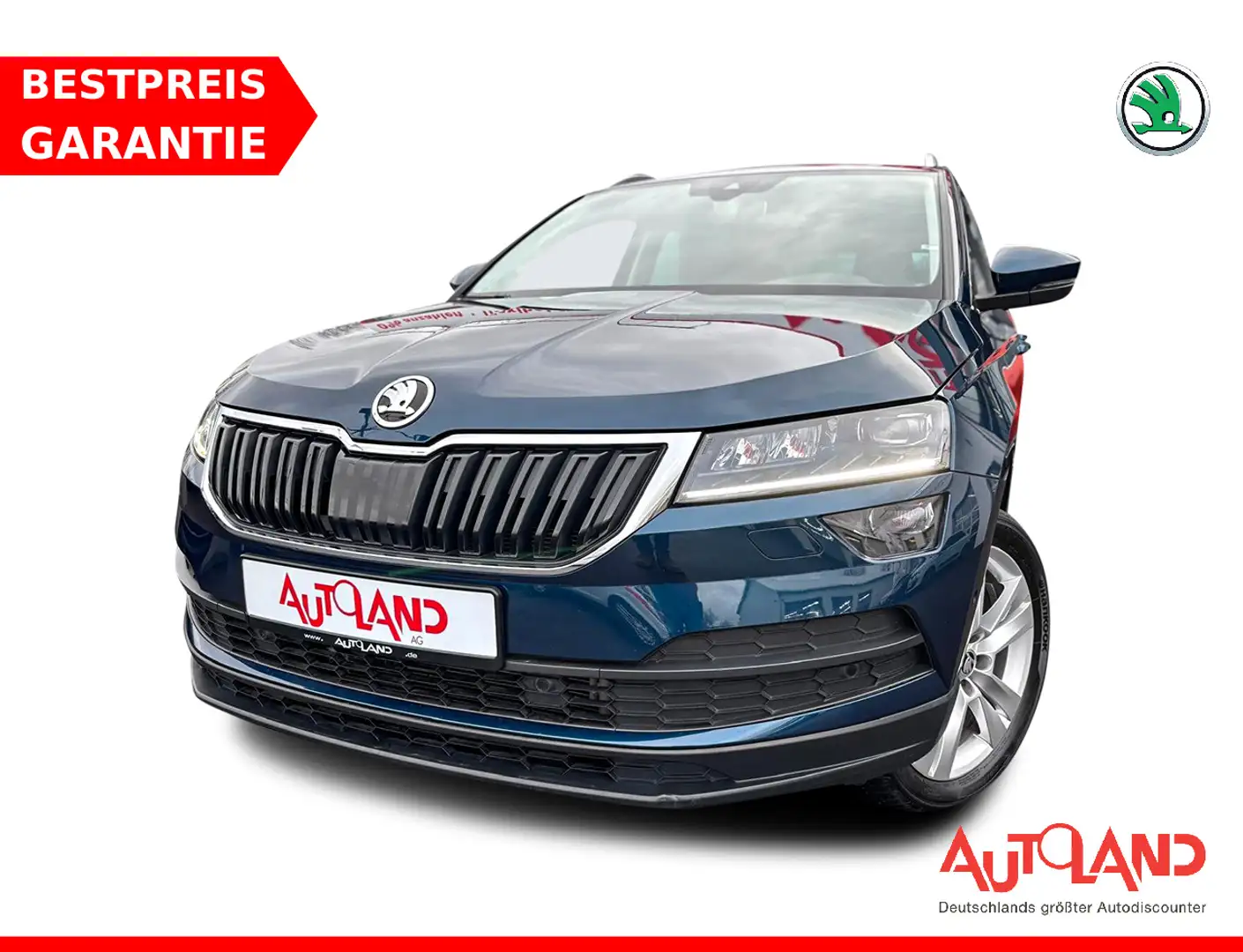 Skoda Karoq 1.5 TSI DSG LED Navi Sitzheizung ACC Blauw - 1