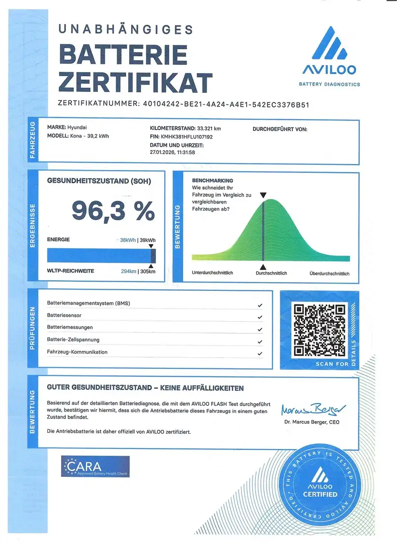 Hyundai KONA Style EV Aut. *GARANTIE*ERSTBESITZ*UNFALLFREI* Grau - 2