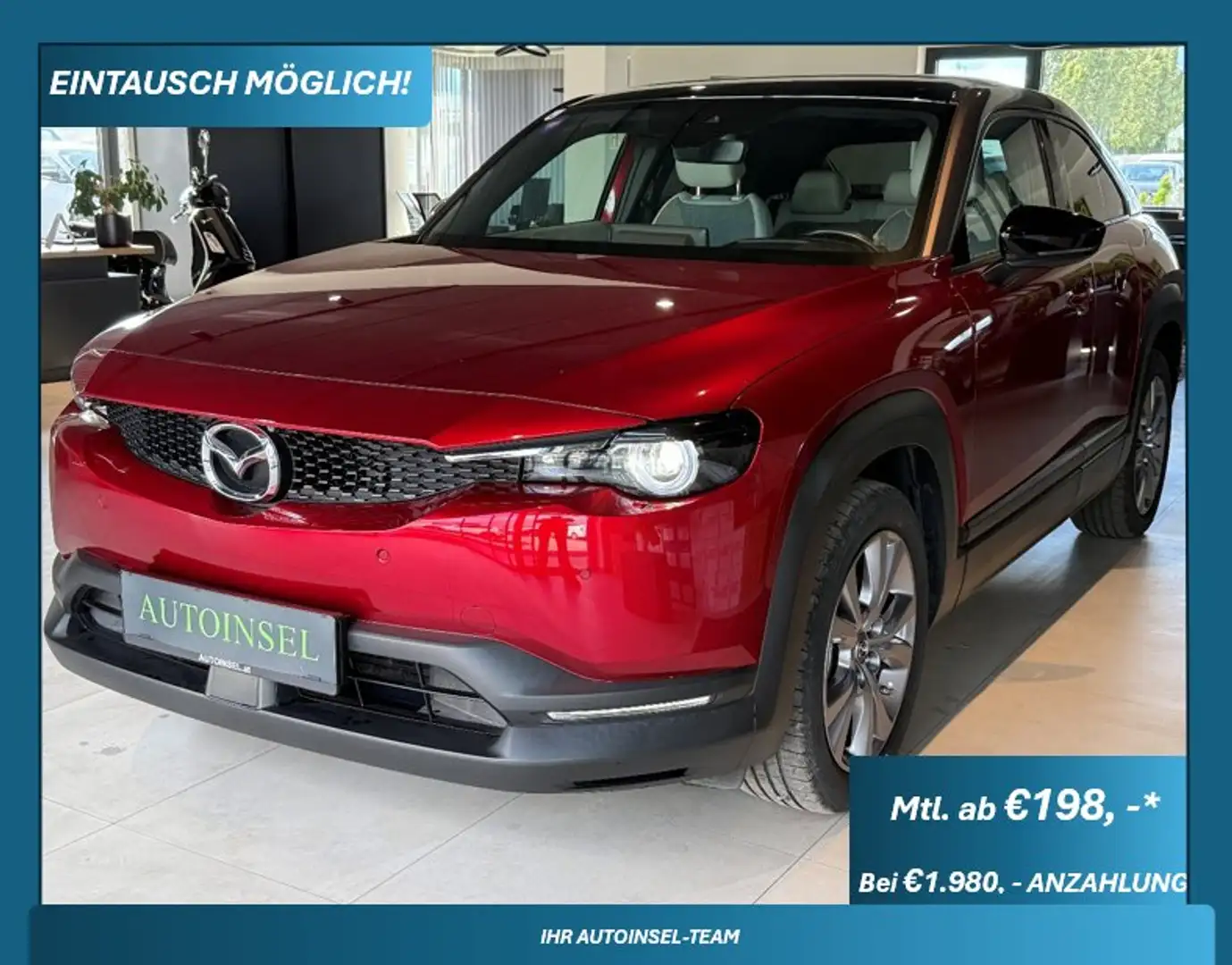 Mazda MX-30 GTE 360°,Navi,Abstandstempomat Rojo - 1
