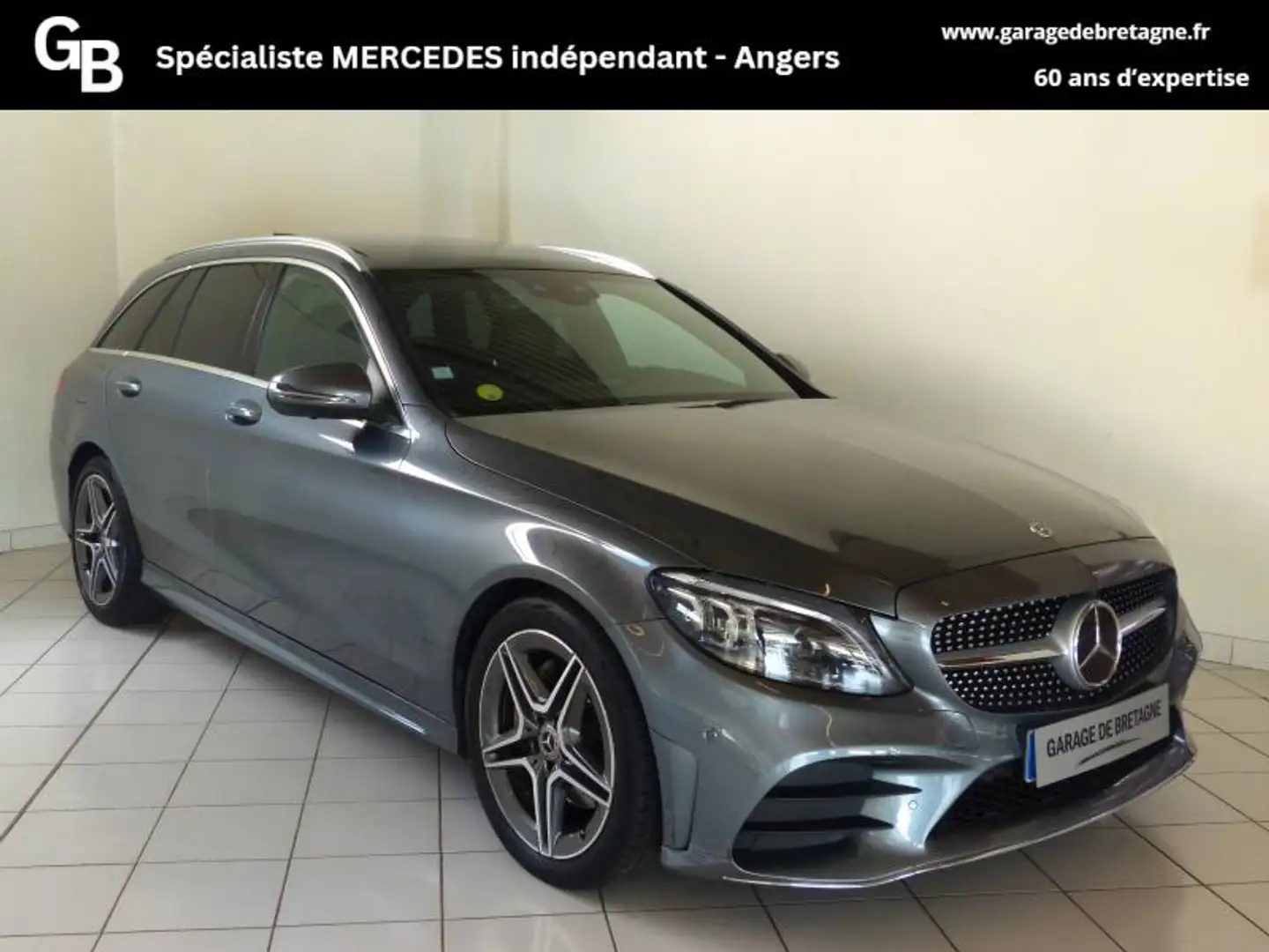 Mercedes-Benz C 220 220 d 194ch AMG Line 9G-Tronic Grau - 1