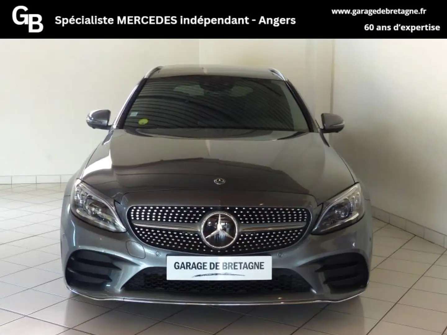 Mercedes-Benz C 220 220 d 194ch AMG Line 9G-Tronic Gris - 2