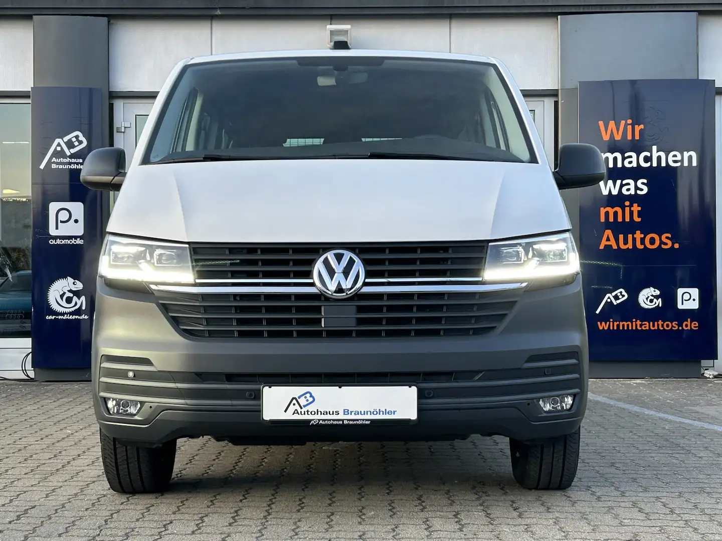 Volkswagen T6.1 Transporter 2.0 TDI DSG*AHK*Flügel*LED*SHZ*Standhzg* Blanc - 1
