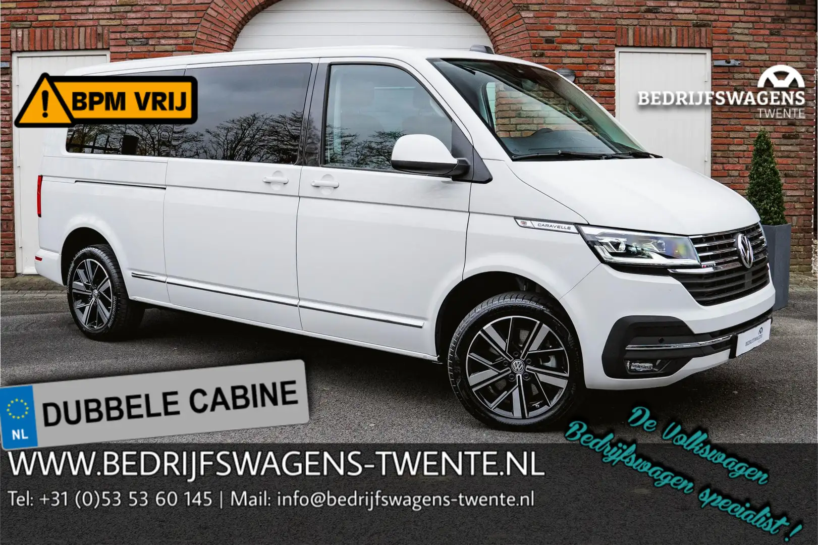 Volkswagen T6.1 Caravelle Caravelle 204pk Highline 4-MOTION DSG L2H1 ACC | L Blanc - 1