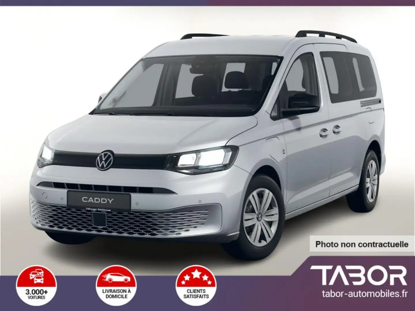 Volkswagen Caddy Maxi 1.5 PHEV 116 DSG Keyl Kam Argent - 1