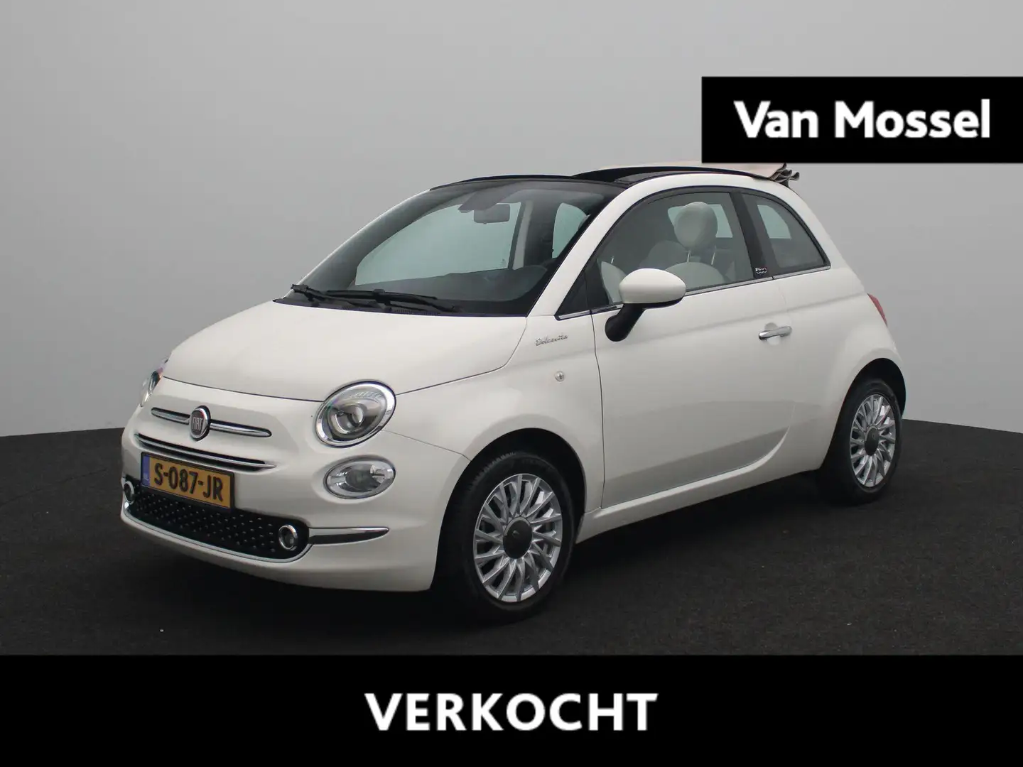 Fiat 500C 1.0 Hybrid Dolcevita | Cabrio | Navigatie | Airco Wit - 1