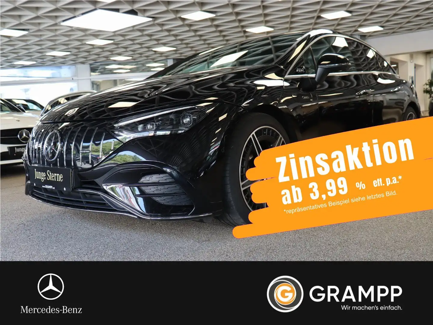 Mercedes-Benz EQE 43 AMG 4M Premium-Paket/Fahrassis/Flex-Bonus Schwarz - 1