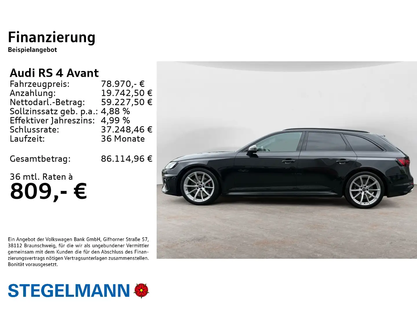 Audi RS4 2.9 TFSI qu. Tiptronic *RS-Sportfahrw Noir - 2