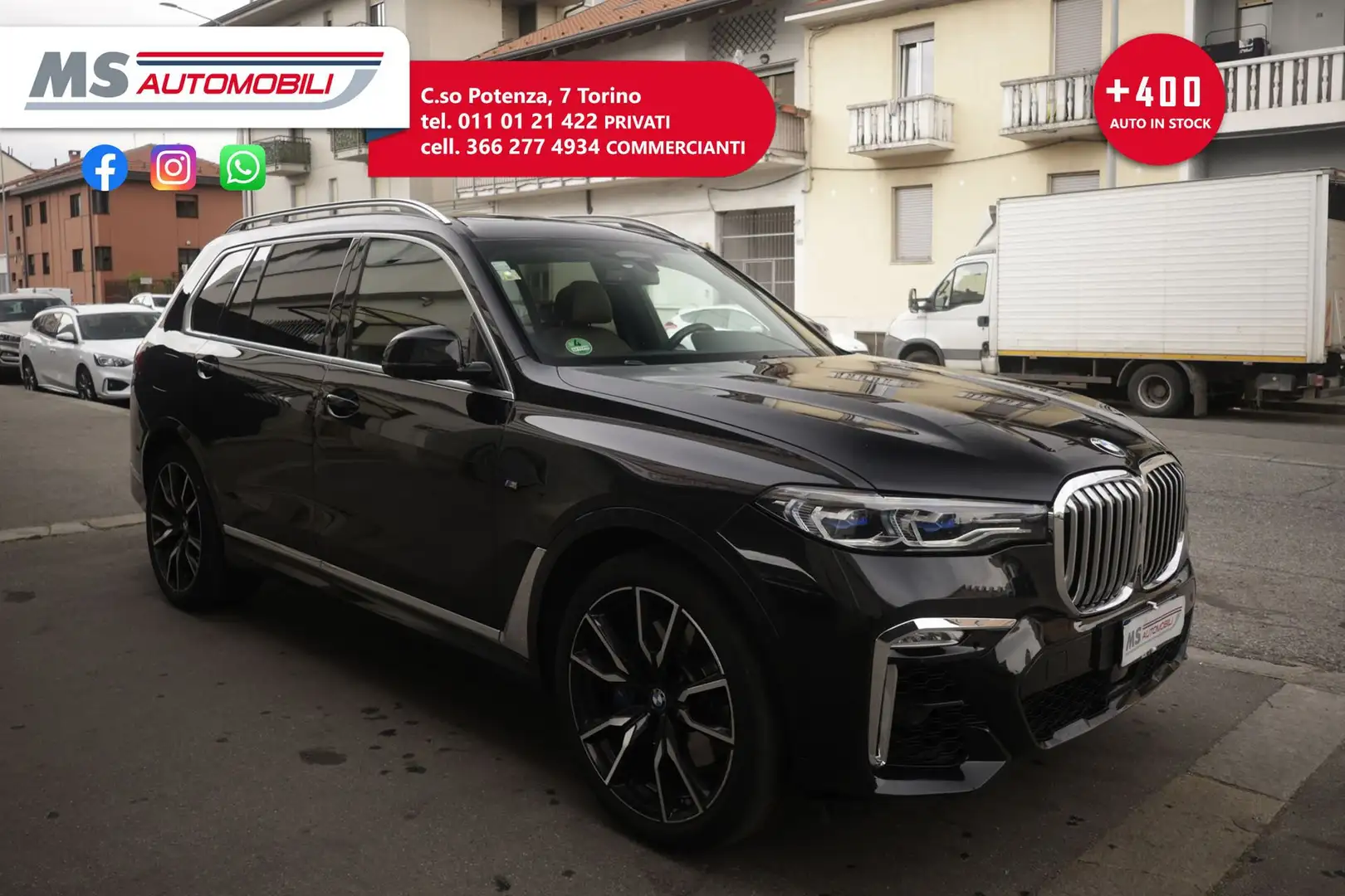 BMW X7 M BMW X7 xDrive 40d 48V auto 7 Posti IVA ESPOSTA Unicoproprietario Schwarz - 1