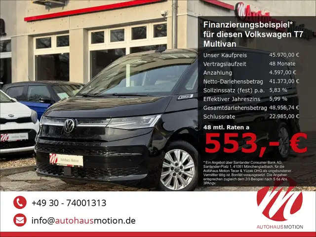 Volkswagen T7 Multivan Bulli Life LÜ lang Pano ACC Navi Kamera LED