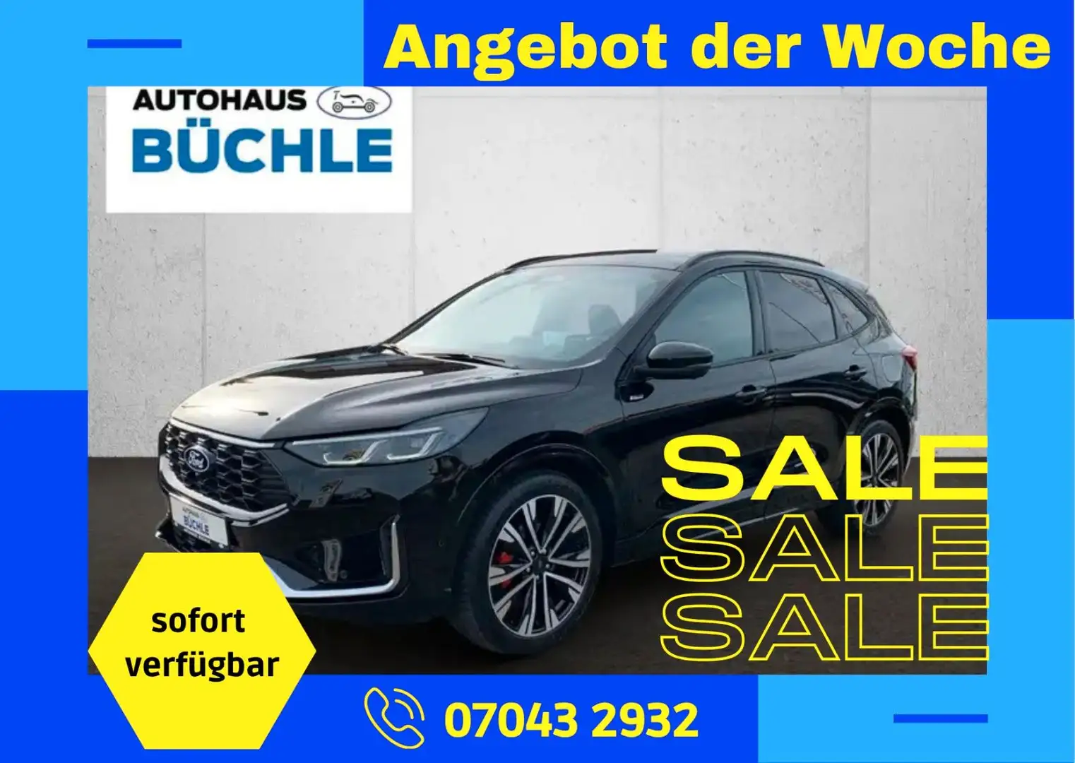 Ford Kuga KUGA ST-LINE X+AUTOMATIK+PANO+HEADUP+NAVI+KAMERA Schwarz - 1