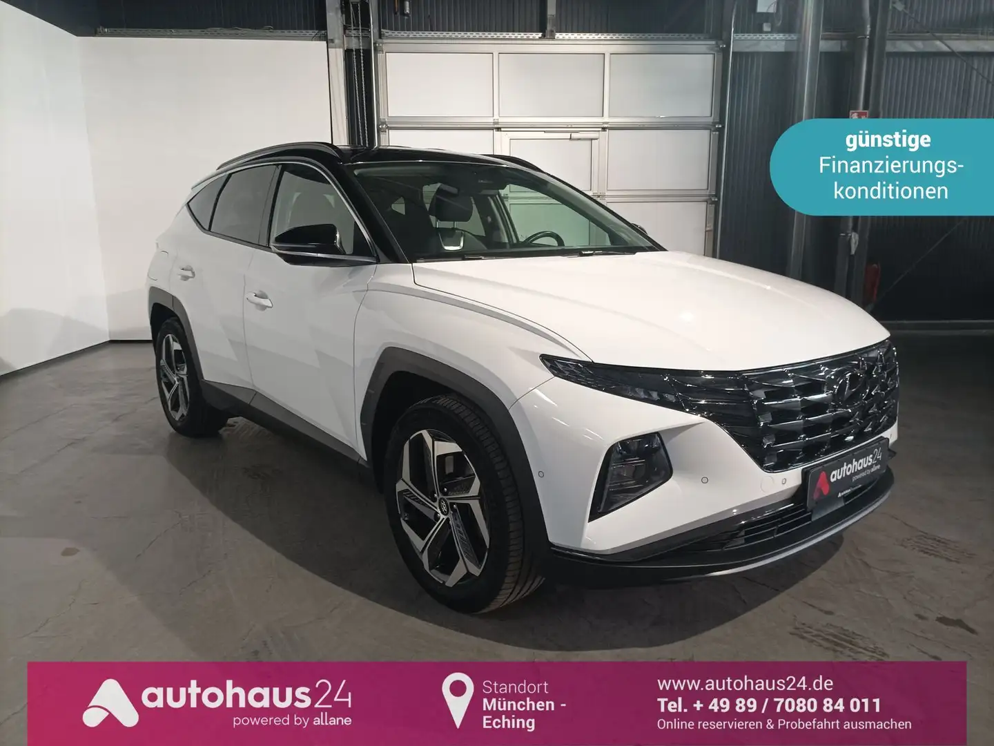 Hyundai TUCSON 1.6 T-GDI Prime 4WD|LED|Navi|PDC|360° Weiß - 1