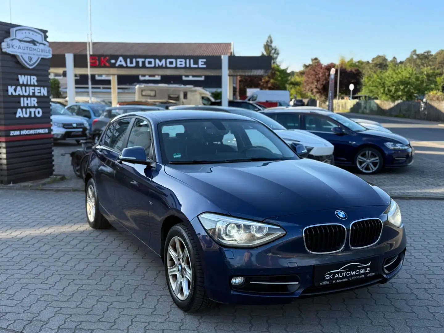 BMW 120 d Sport 2.HAND-NAVI-XENON-SHZG-PDC-TÜV 08-25 Blau - 1