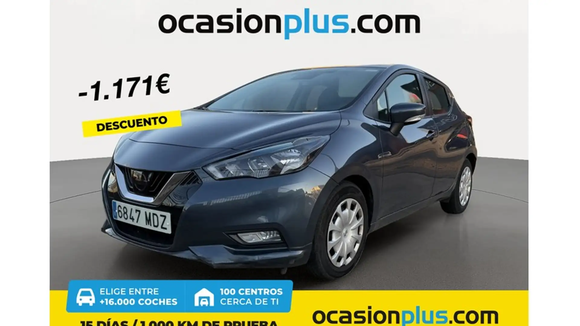 Nissan Micra IG-T Acenta Sprint 92 Gris - 1