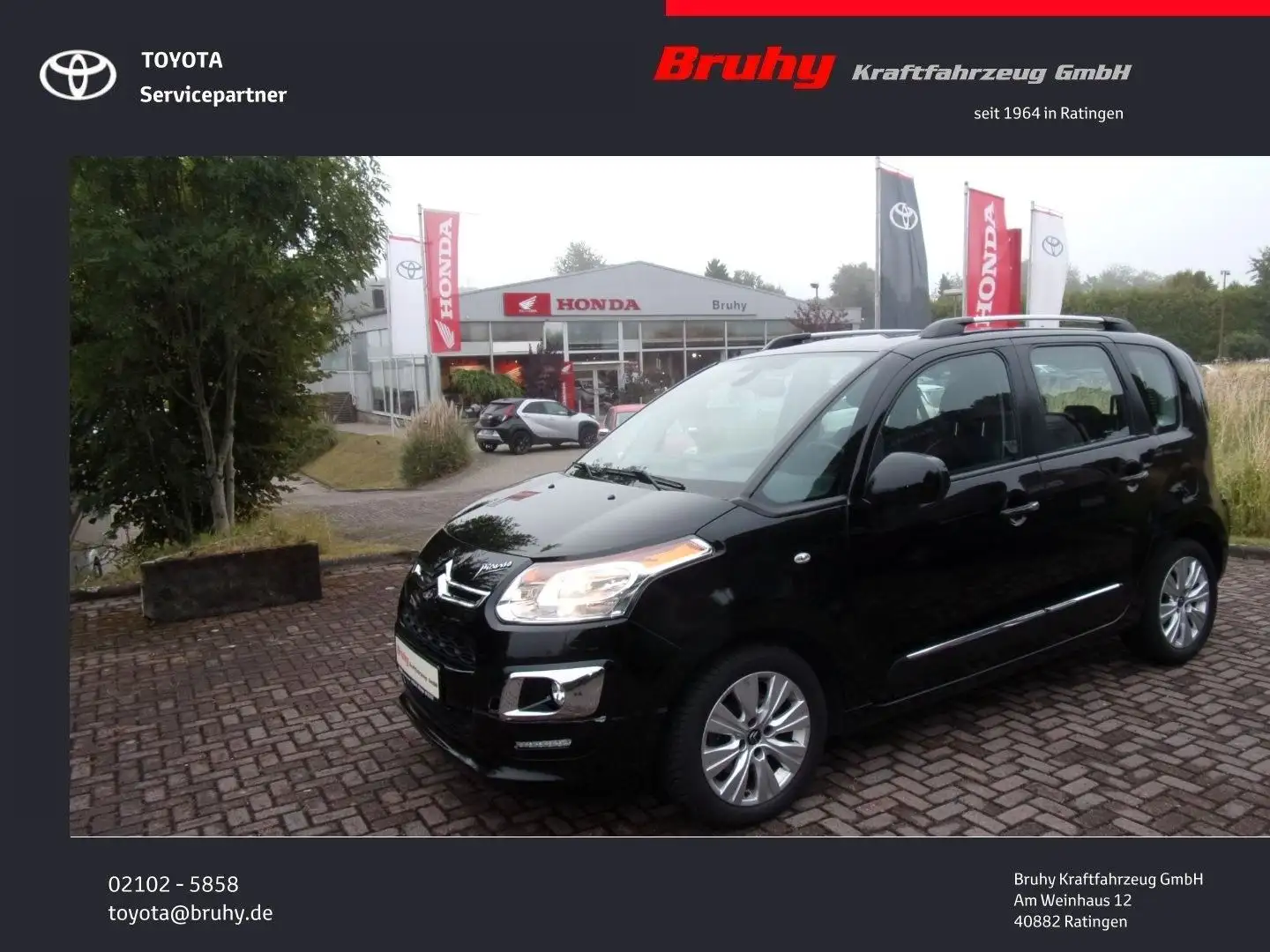 Citroen C3 Picasso Exclusive Automatik Allwetter Navi Noir - 1