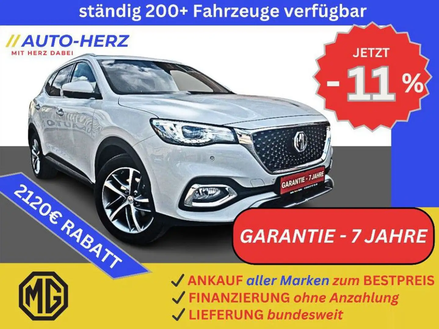 MG EHS Comfort PHEV Leder+LED+Klimaautomatik+PDC Silber - 1