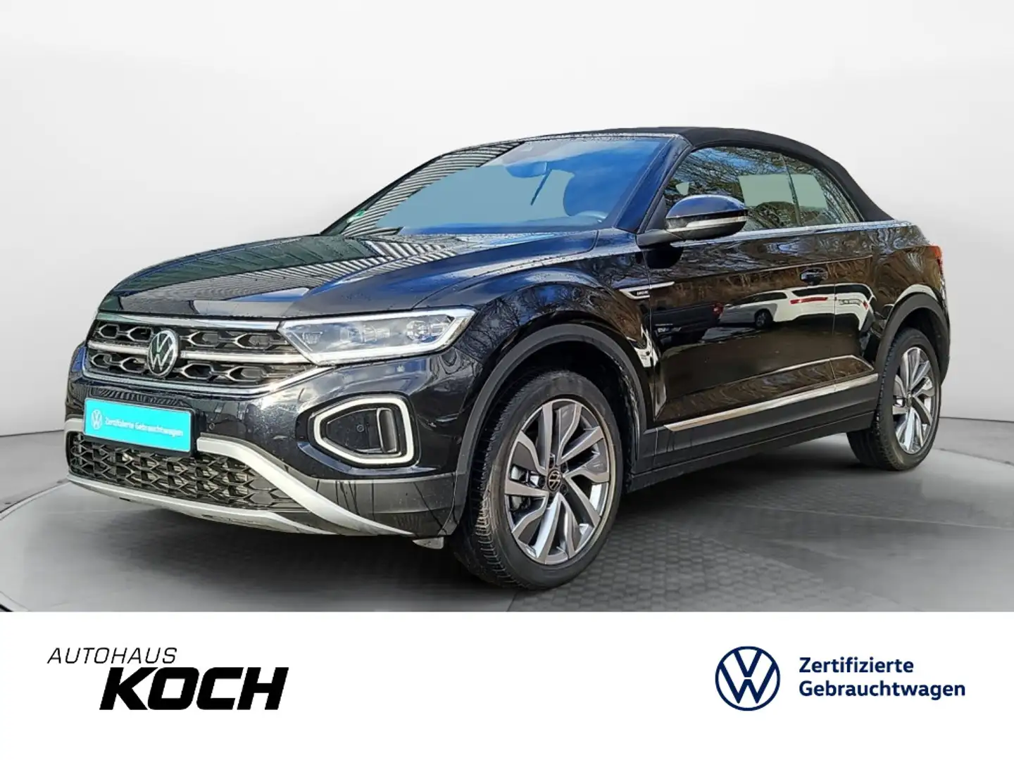 Volkswagen T-Roc 1.5TSI Move DSG Navi LED AHK Kam Zwart - 1