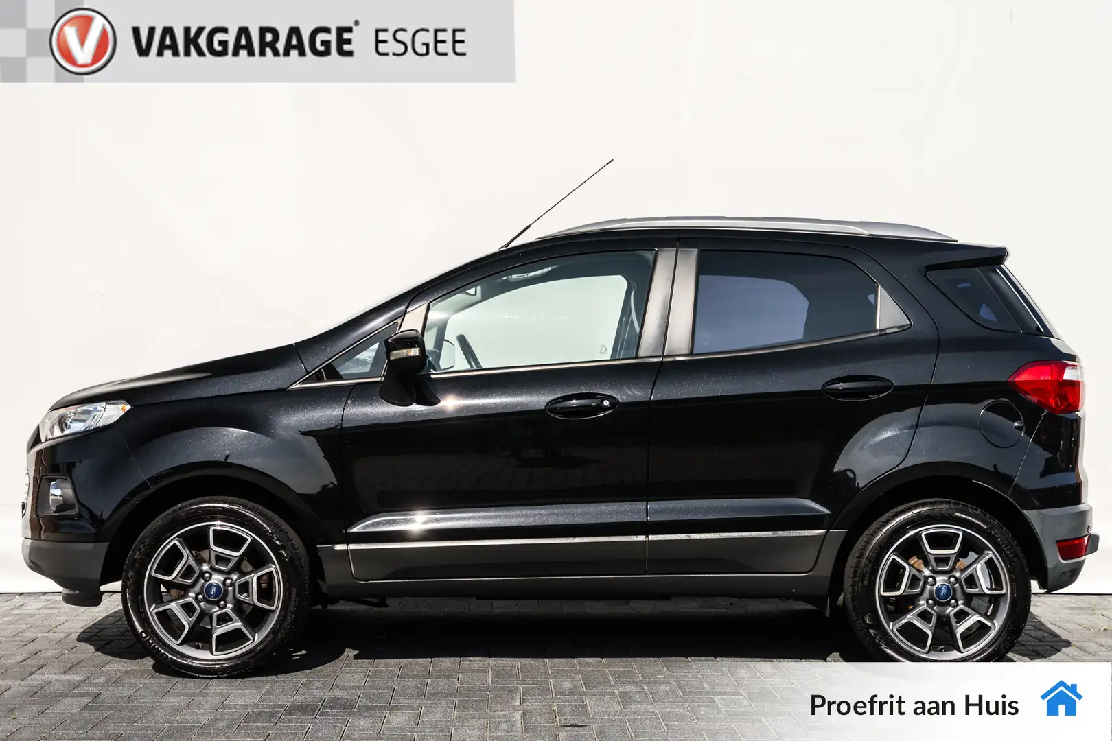 Ford EcoSport 1.0 EcoBoost Titanium RIJKLAAR INCL:GARANTIE | Air Zwart - 2