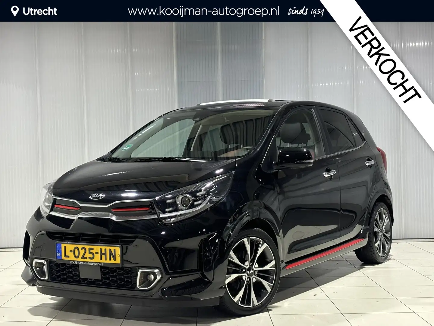 Kia Picanto 1.0 T-GDi GT-Line 5p ,100PK, Stoel en Stuur verwar Zwart - 1