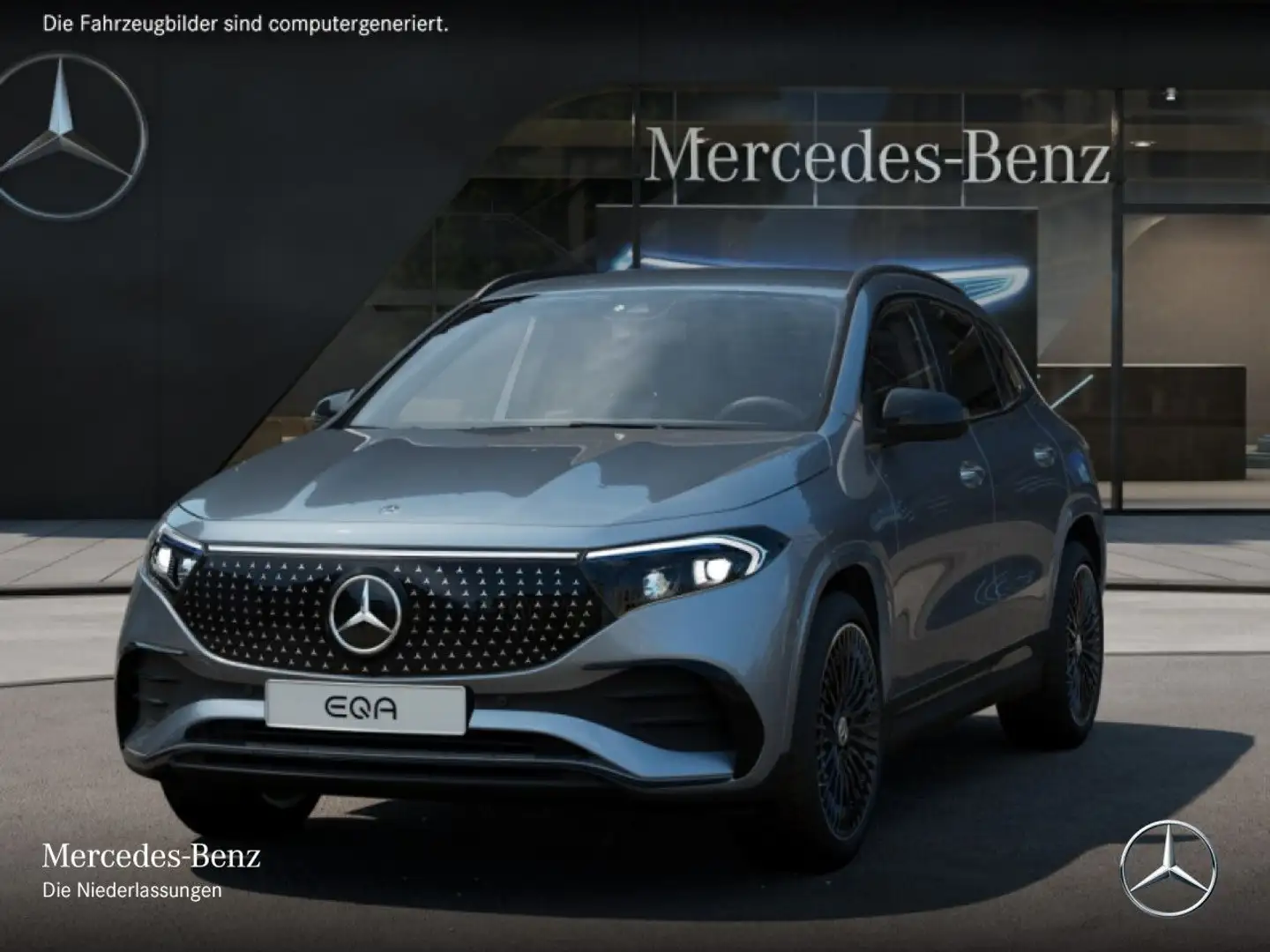 Mercedes-Benz EQA 300 4M AMG+NIGHT+PLUS-PAKET+KAMERA+KEYLESS Silber - 2