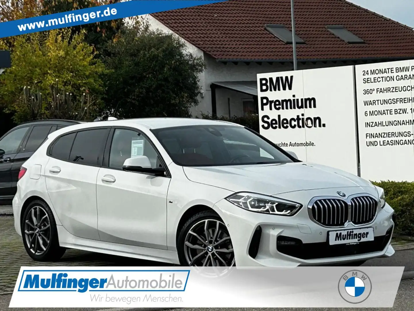BMW 120 i M Sport Aut. Leder LiveProf.LED Tempom.PDC Weiß - 1