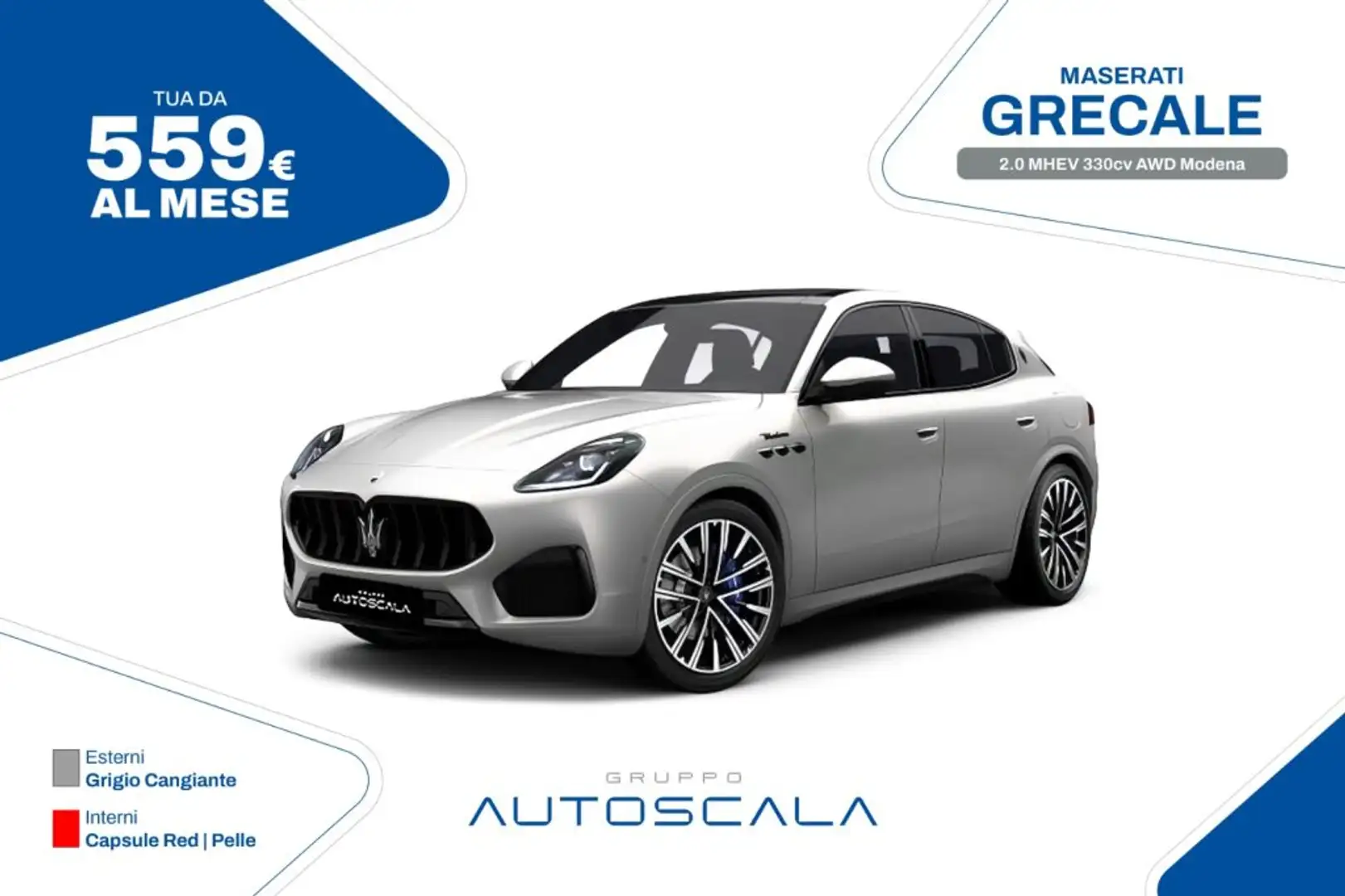 Maserati Grecale 2.0 MHEV 330cv AWD Modena Grigio - 1