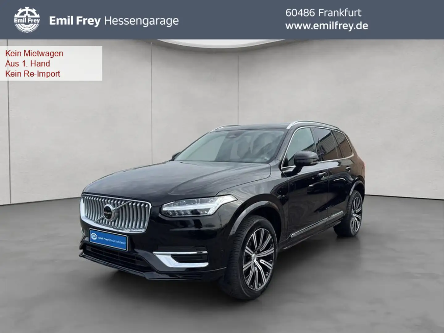 Volvo XC90 XC90 B5 AWD Plus-Bright 7S Glasd Standh 360° AHK Schwarz - 1