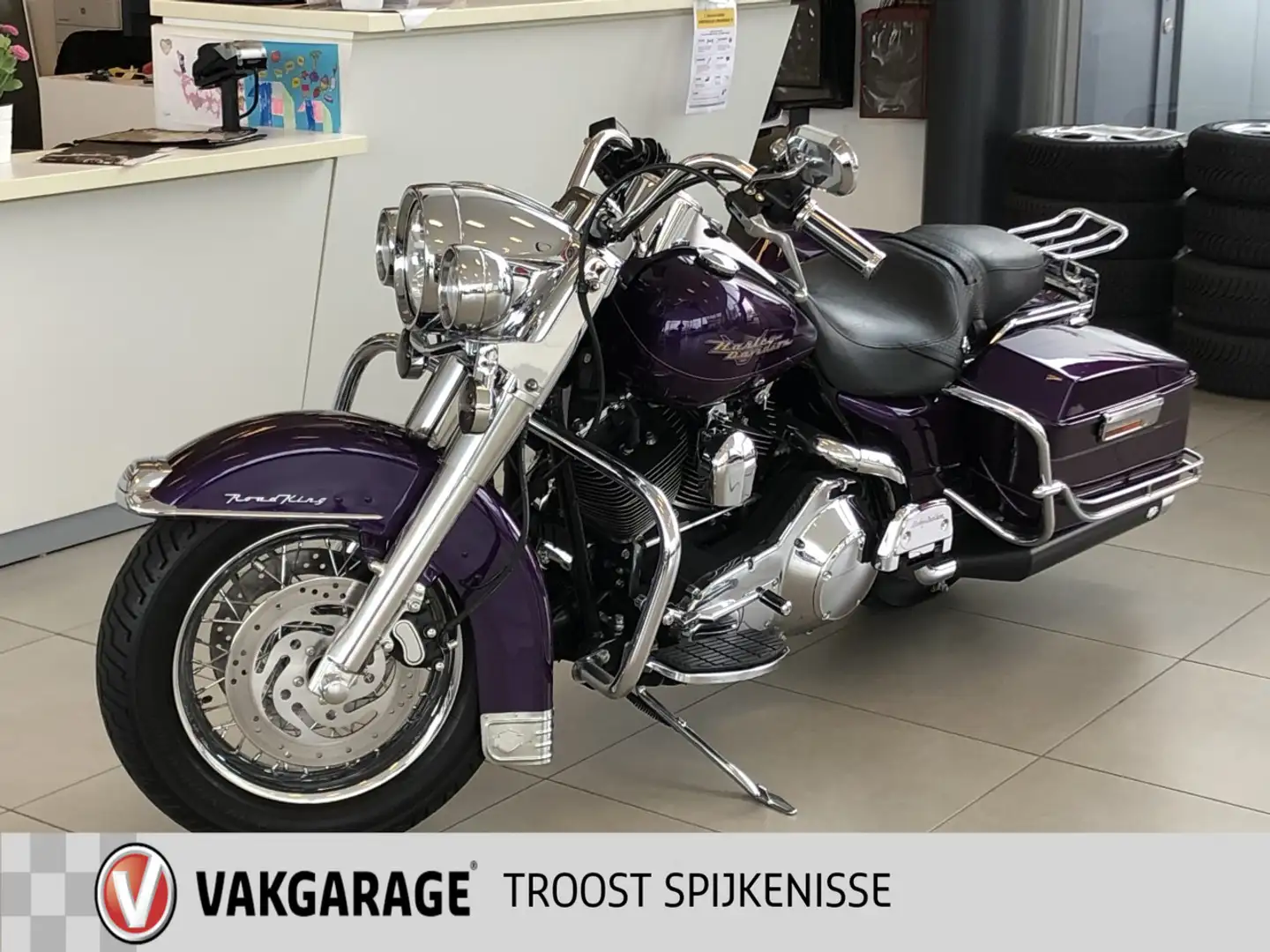 Harley-Davidson Road King Tour 88 FLHR Laced Wheels, NL Motor, Lage km stand Фіолетовий - 1