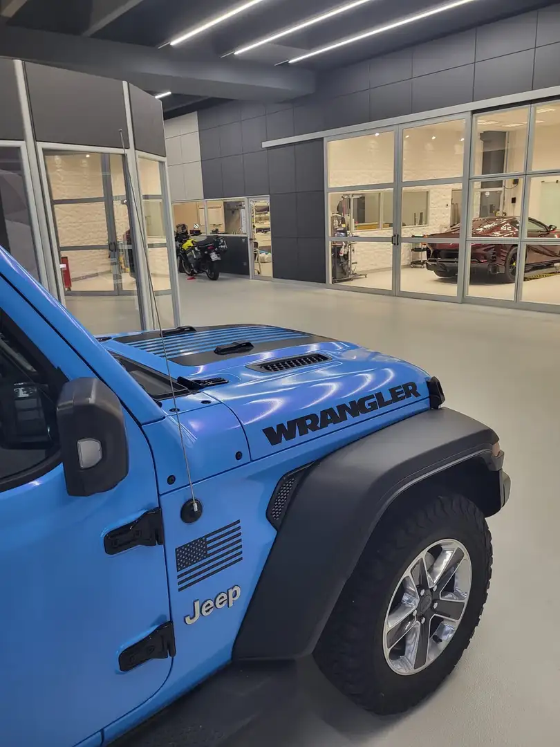 Jeep Wrangler Wrangler Unlimited 2.2 mjt II Sahara auto Blu/Azzurro - 2