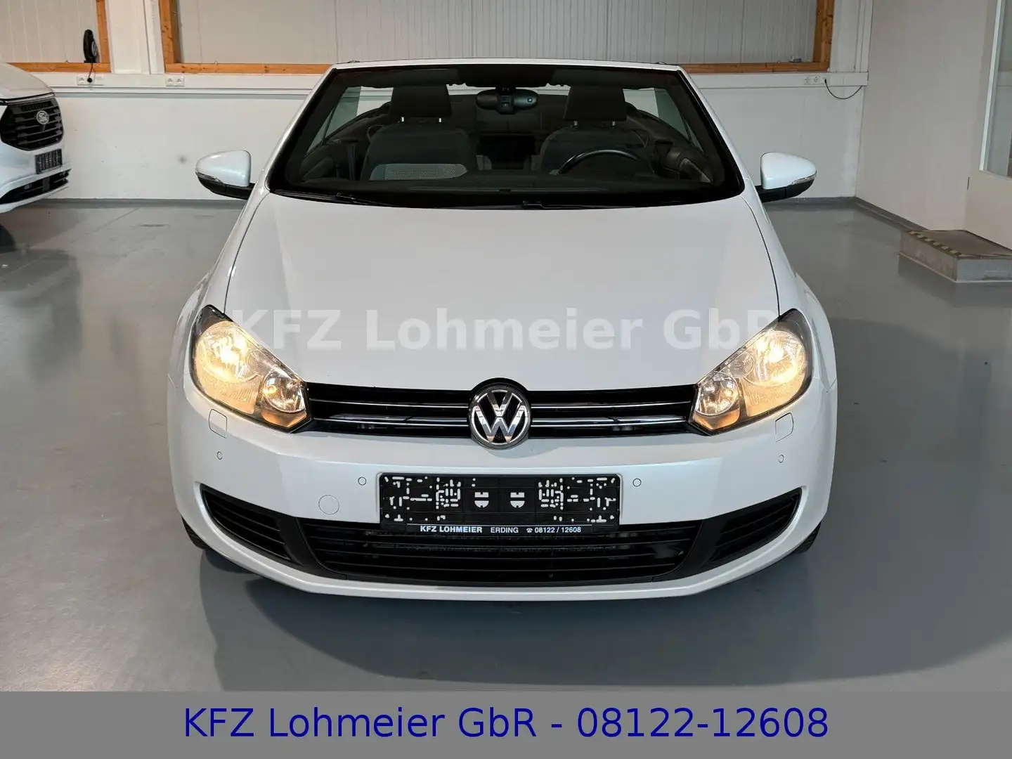 Volkswagen Golf VI Cabriolet Basis BMT 1.6 TDI *Unfallfrei* Blanco - 2