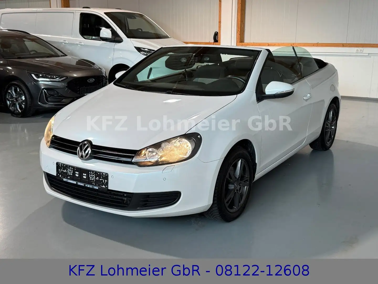 Volkswagen Golf VI Cabriolet Basis BMT 1.6 TDI *Unfallfrei* Blanco - 1