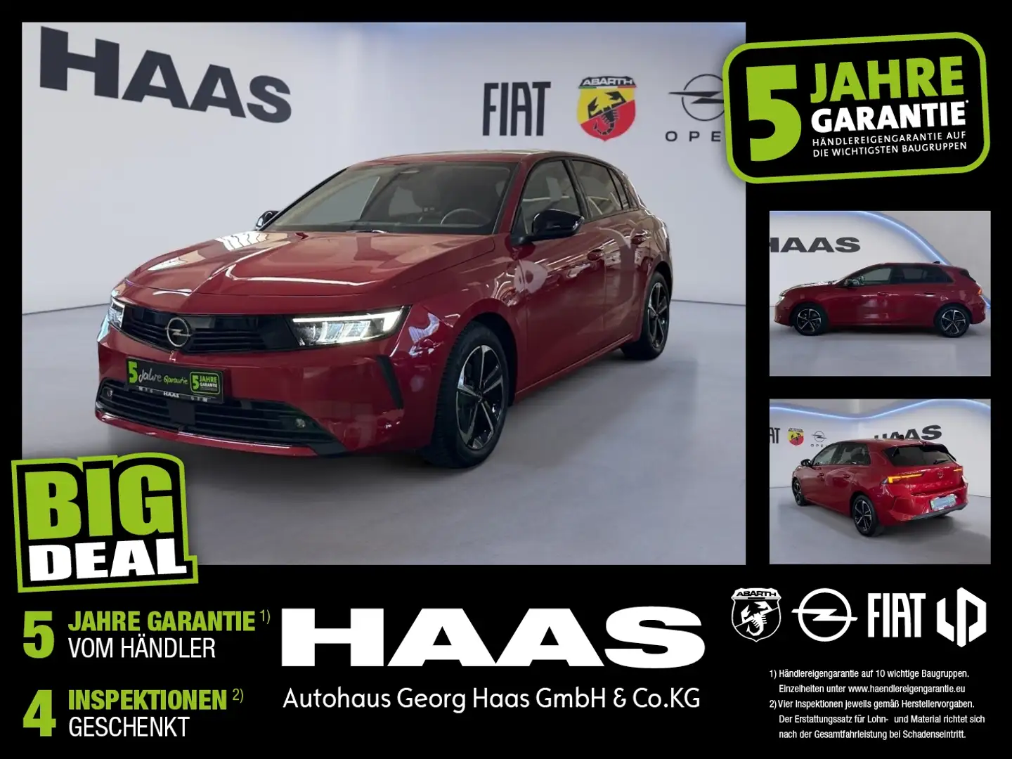 Opel Astra L 1.2 Turbo Edition Klimaauto.,Bluetooth Rot - 1