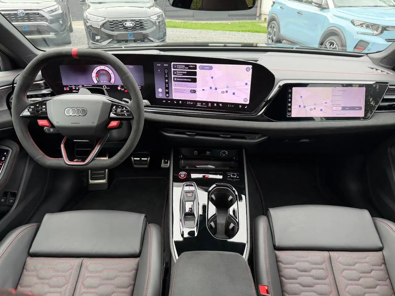 Audi RS5 AVANT TECH PRO SPORTPACK KERAMISCHE REMMEN PANORAMA GEKOELDE ZETELS MASSAGE B&O 360° CAM, миниатюра 7