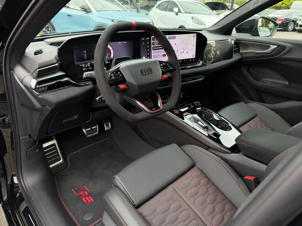 Audi RS5 AVANT TECH PRO SPORTPACK KERAMISCHE REMMEN PANORAMA GEKOELDE ZETELS MASSAGE B&O 360° CAM, миниатюра 5