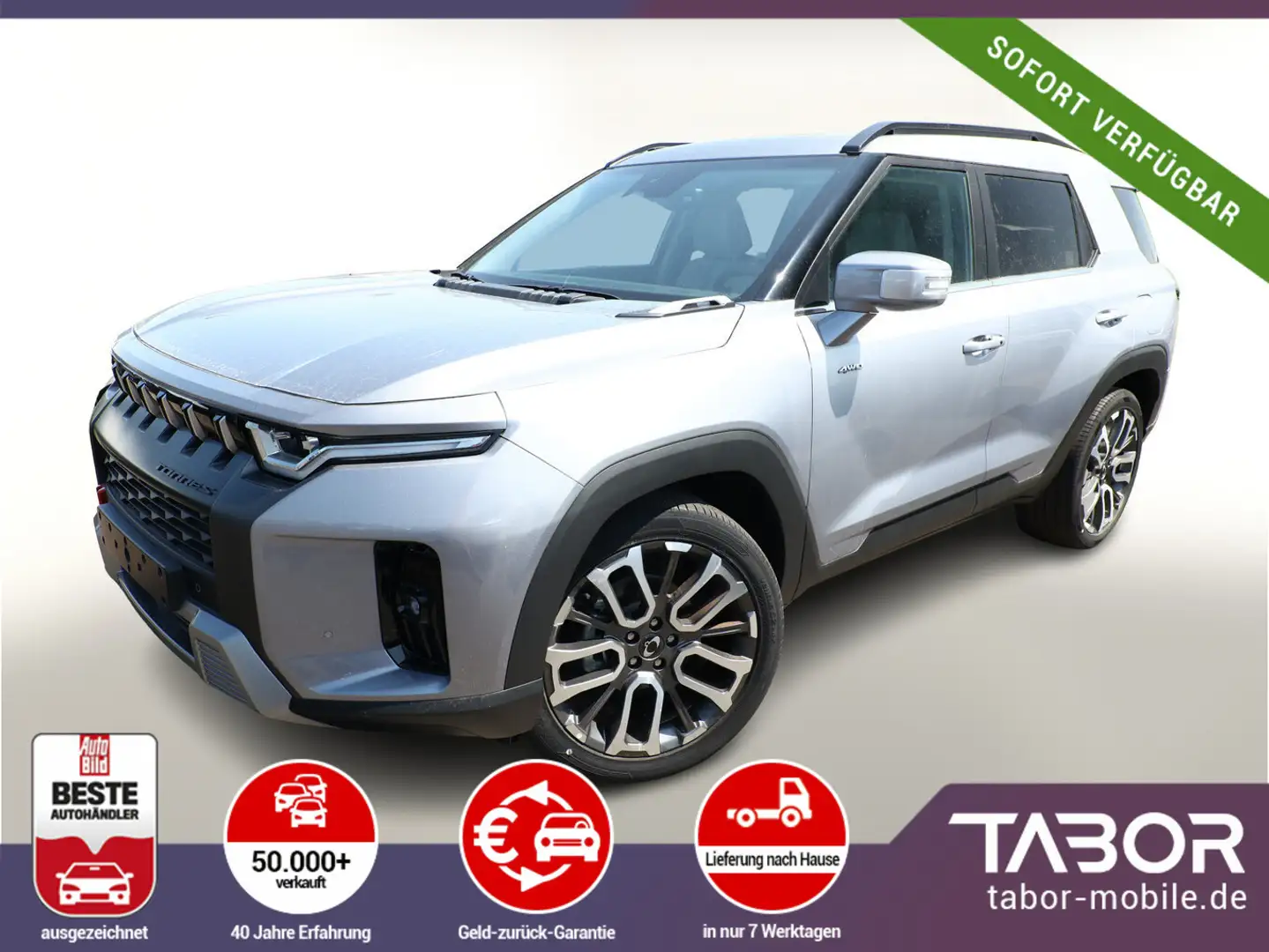 KGM Torres 1.5 T-GDi 163 Aut AWD Leder Nav eHk ACC Srebrny - 1