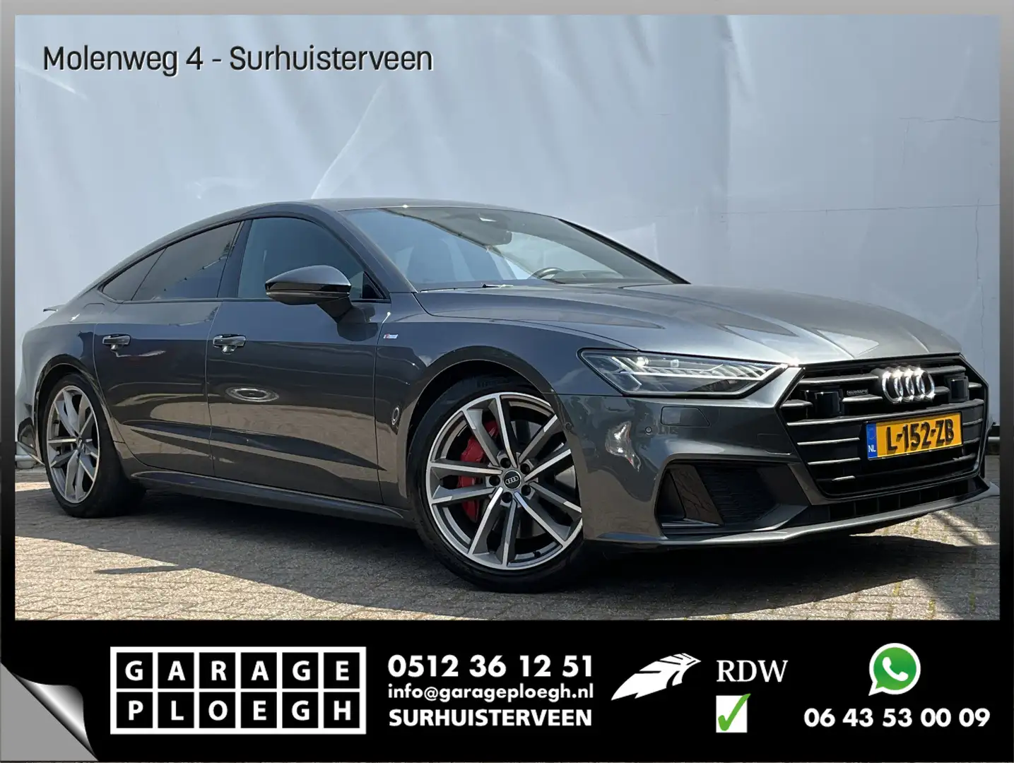 Audi A7 Sportback 55 TFSI E Quattro PHEV Competition S-Lin Grijs - 1