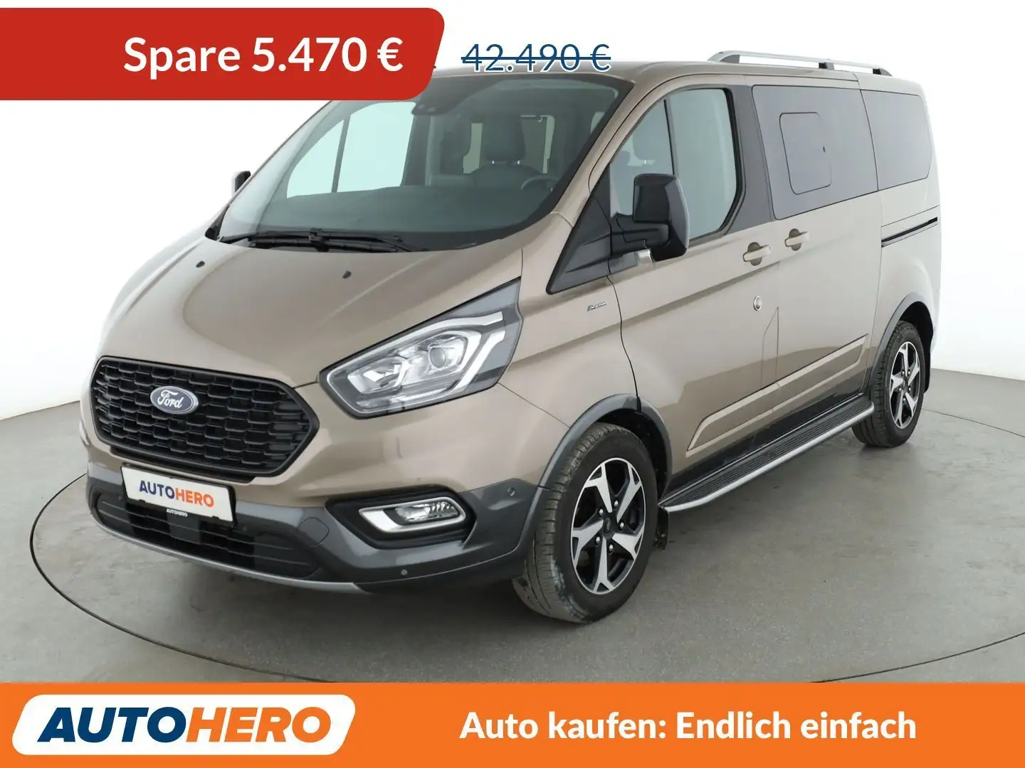 Ford Tourneo Custom 2.0 TDCi Mild-Hybrid L1 Active*8-SITZER*CAM*PDC* Grau - 1