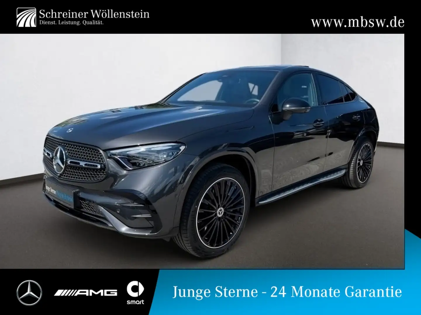 Mercedes-Benz GLC 400 e 4M Coupé Edition AMG*Pano*AHK*TrBr*DiL siva - 1