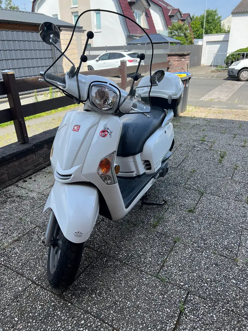 Kymco Like 125 weiss, TÜV neu, 5818 km, Garage, 1. Hand Weiß - 1
