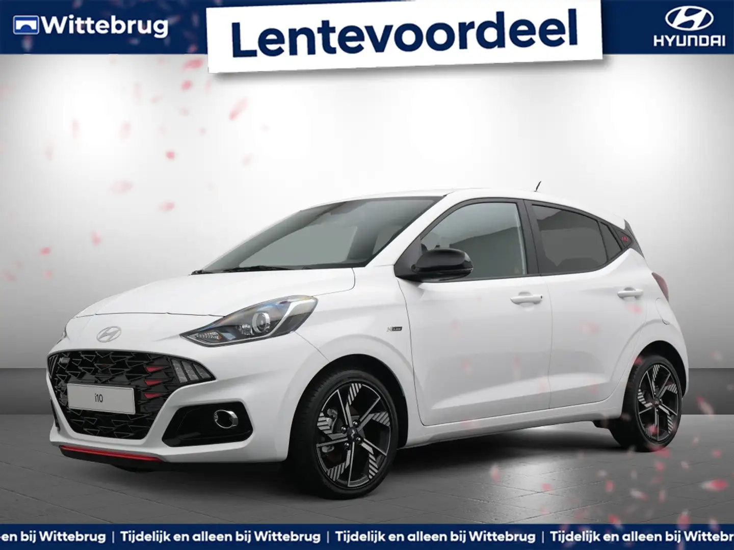 Hyundai i10 1.0 T-GDI N Line 5-zits Zeer Sportief, Navigatie, Blanco - 1