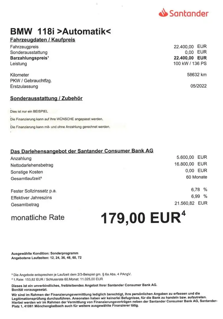 BMW 118 i Advantage AUT/NAVI/LED/SHZ/PDC Noir - 2