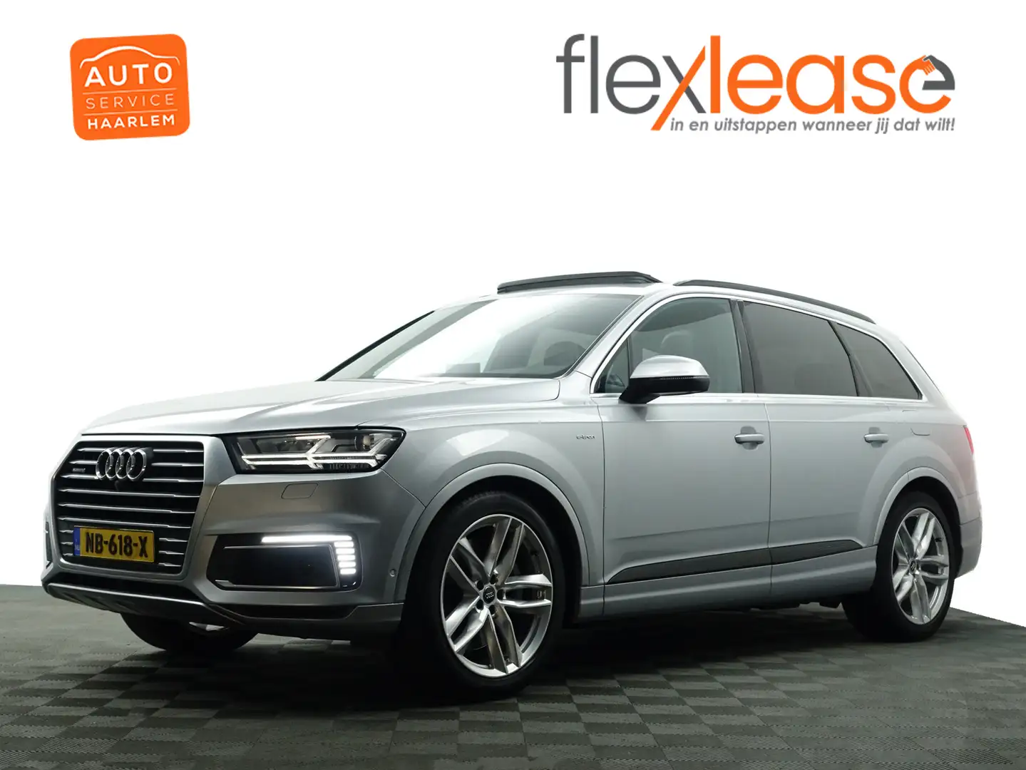 Audi Q7 e-tron 3.0 TDI Quattro S Line+ Aut- Panoramadak, Sfeerver Gris - 1