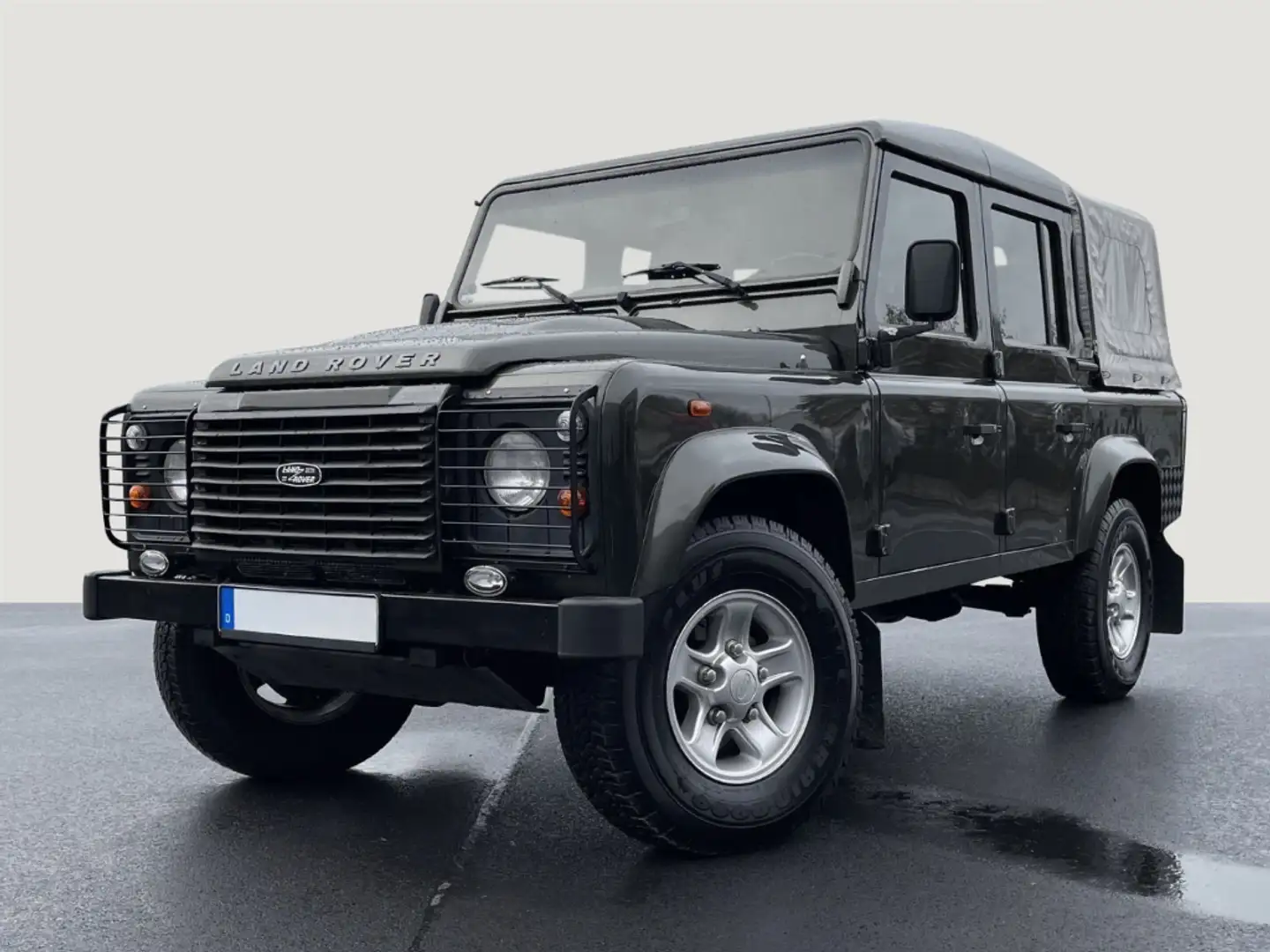 Land Rover Defender 110 Crew Cab Anhängerkupplung, Klimaanlage, Radi Grün - 1