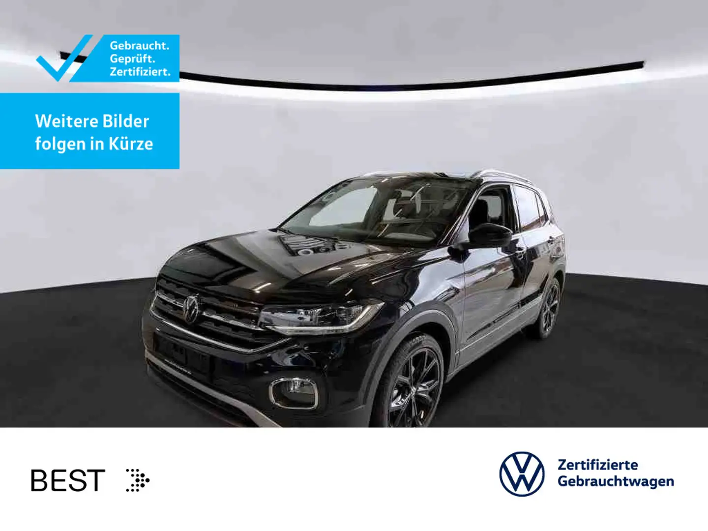Volkswagen T-Cross 1.0 TSI DSG STYLE*LED*AHK*KAMERA*NAVI*KL Schwarz - 1