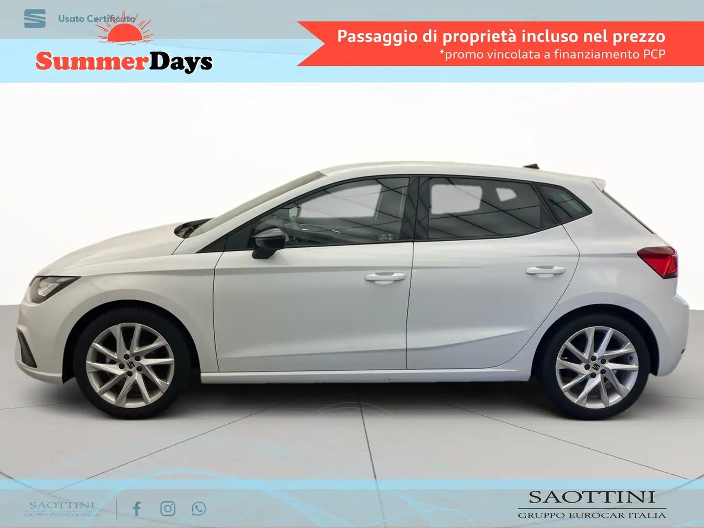 SEAT Ibiza 1.0 ecotsi FR 95 CV Weiß - 2
